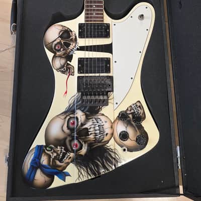 ESP The Phoenix Firebird Custom Shop EX IRON MAIDEN ARTIST OWNED TOUR GUITAR Jackson lawsuit headstock! Gibson body! Floyd Rose! image 11