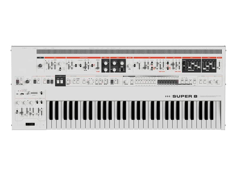 UDO Super 8 Polyphonic Hybrid Keyboard Synthesizer (White) [B-STOCK] image 1