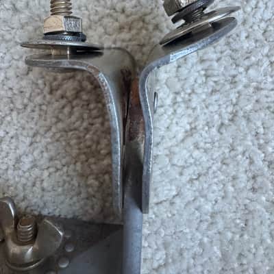 Slingerland Cloud Badge era Radio King Rack Tom Drum Arm Mount Part 30s - Nickel image 10