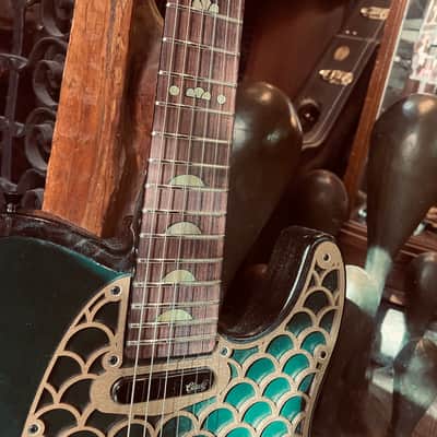 Cindy Guitars Custom Built LeatherFace Model-T 2023 - Shellac image 5