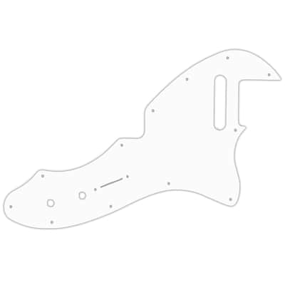 Custom Pickguard For Custom Pickguard For 1999–2014 Made in Mexico Fender Classic Series ’69 Telecaster Thinline - White/Black/White .090"