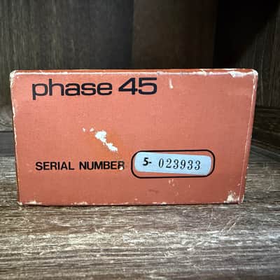 MXR MX-105 Block Phase 45 Nice With Box, Manual & More 1980 - Orange image 9