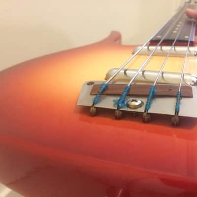 Dynelectron Fretless Longhorn bass Danelectro copy RARE 60s/70s image 6