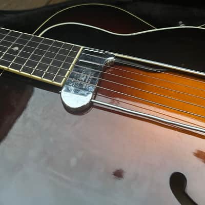The Loar LH-600-VS w/ Dearmond FHC Pickup - Upgrades - Vintage Sunburst w/ Case image 2