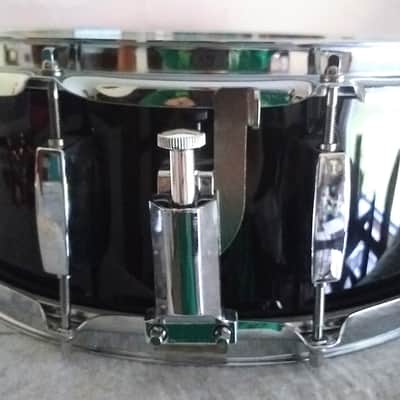 UNMARKED BEGINNER Snare Drum 14" x 5.5" Piano Black Wrap image 5