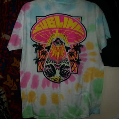 sublime and rome tour 2024 large men tee - lou dog california reggae ska punk greatest hits image 1