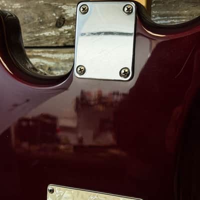 2008 Fender Standard Stratocaster MIM HSS - Midnight Wine image 13
