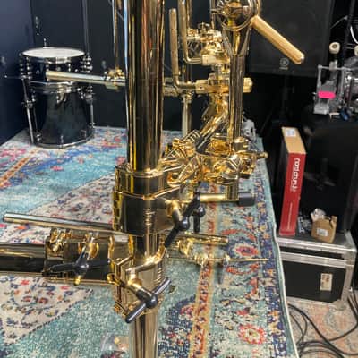 DW - 9000 Series 24k Gold-Plated Drum Rack System. Excellent! image 9