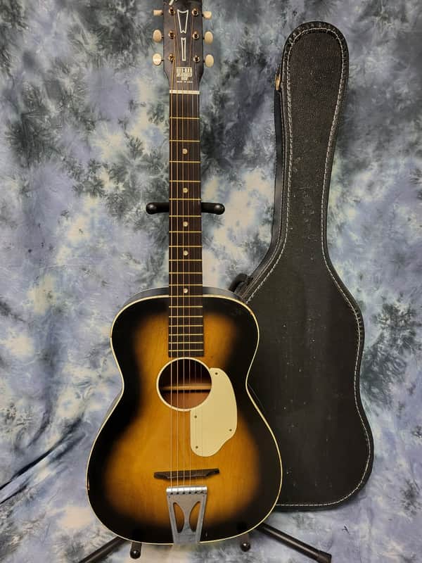 Vintage 1969 Fender by Harmony F1000 Stella Pro Setup New Strings Original Soft Shell Case image 1