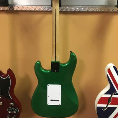 Squire Affinity Double Fat Strat - Sparkle Green image 9