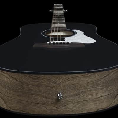 Mint Seagull S6 Classic Black Acoustic Electric Solid Cedar Top Dreadnought Guitar image 2