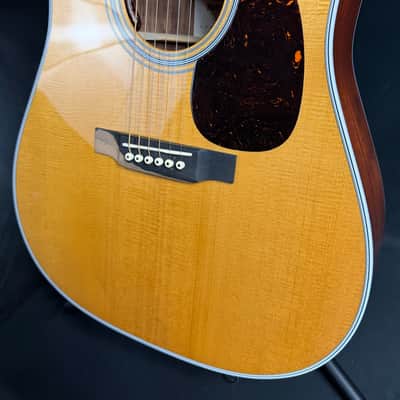 Martin DE Retro Plus Granadillo Dreadnought Acoustic-Electric Guitar Vintage Natural w/ Soft Case (522) image 8