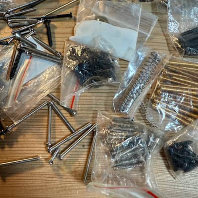 bulk lot of Guitar pickup screws direct mount fram or pickguard for luthier repairs image 8