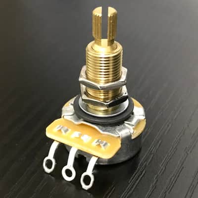 CTS Long Shaft Guitar Pot 500K Audio 450G Series 24mm Brass Sleeve image 1