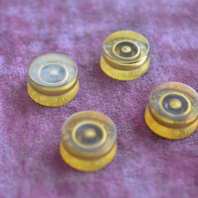 Vintage 1955 Gibson Gold Barrel Knobs Les Paul Goldtop 1954 Standard 1953 ES-175 image 4