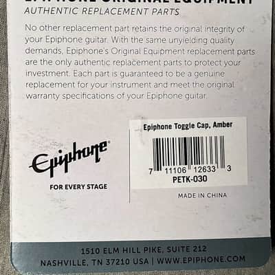 Epiphone PETK-030 Toggle Cap Amber image 2