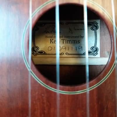 Timms Soprano Ukulele - dark Cuban Mahogany 2019 French Polish finish image 2