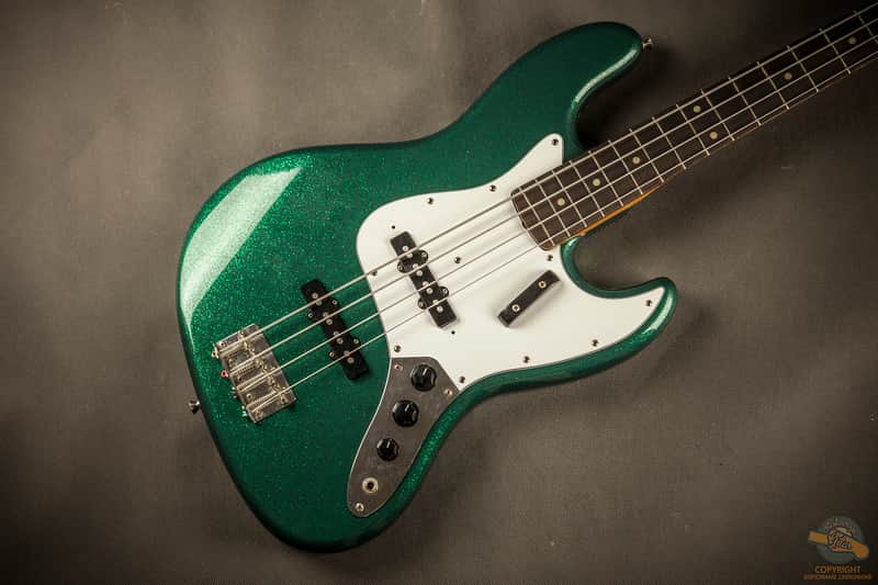 Fender Jazz Bass Custom Green Sparkle 1993 | Reverb Canada