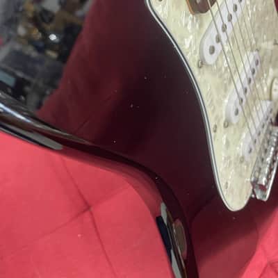 Squier Strat - Black W/ Pearloid Pickguard image 5