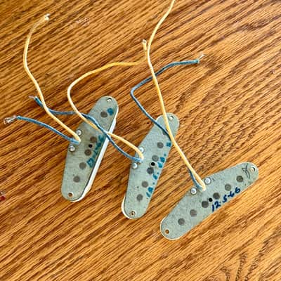 1966 Fender Stratocaster Pickups - Grey Bottoms image 1
