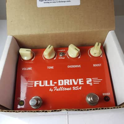 Fulltone Custom Shop Full Drive 2 Overdrive Effects Pedal Fiesta Red w/Box image 8