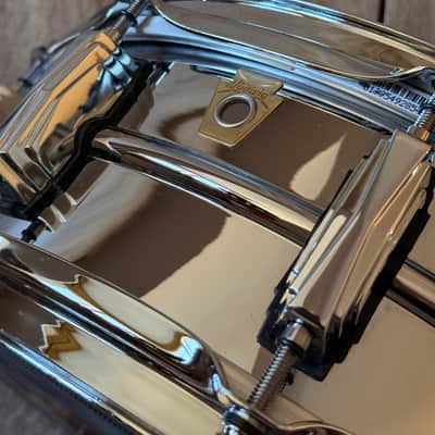 Ludwig LM400 Supraphonic 5x14" 10-Lug Aluminum Snare Drum 1985 - Present - Chrome-Plated image 3