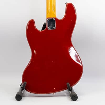 1970s Greco Jazz Bass MIJ Fiesta Red Matching Headstock Block Inlays w/ Gigbag image 6