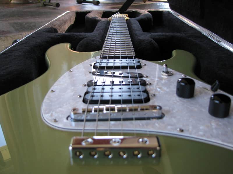 Ernie Ball/Musicman Steve Morse Metal Flake Green image 1
