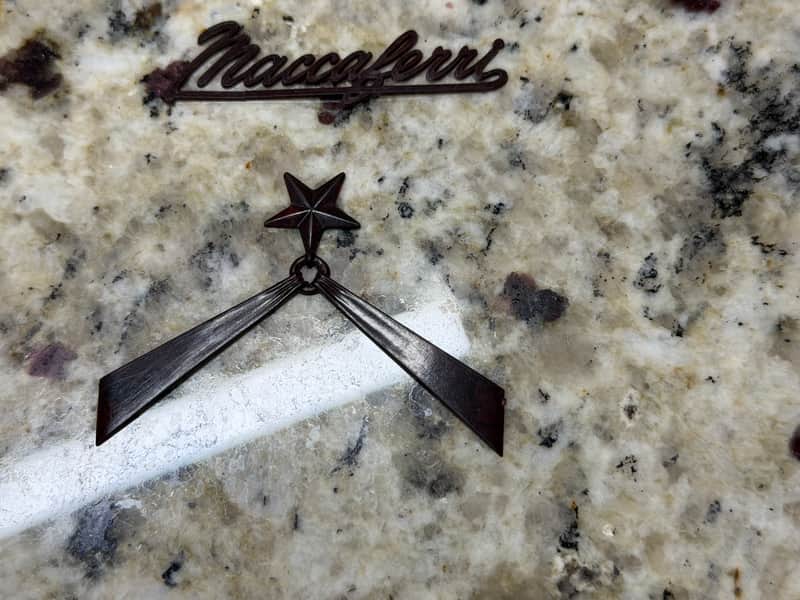Maccaferri Headstock or Body Logo Emblem New Old Stock image 1