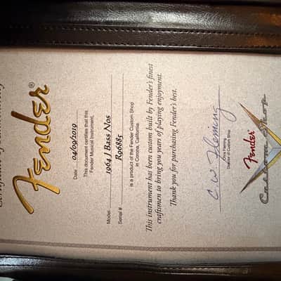 Fender Custom Shop '64 Jazz Bass NOS image 11