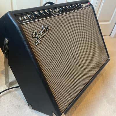 1994 Fender ’65 Twin Reverb Reissue – USA-Assembled 85W 2x12 Tube Amp + Footswitch (25th Anniversary) - black/silver image 2