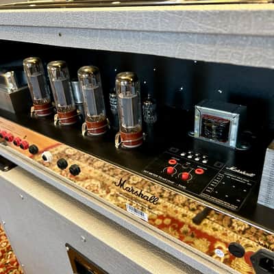 Marshall Silver Jubilee 2555X Reissue 2-Channel 100-Watt Guitar Amp HEAD & MATCHING 4X12 CAB 2015 - Present - Silver image 7