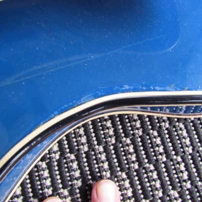 Wandre Davoli Tri Lam 1960's Era Made In Italy Wandre Tr-Lam Cool Wacky Artistic Blue Italian Guitar image 5