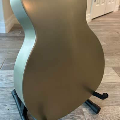 Gretsch G9201 Honey Dipper Round-Neck Brass Body Biscuit Cone Resonator Guitar 2010s - Shed Roof image 9