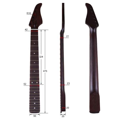 Wenge ST Guitar Neck，22-Fret image 8