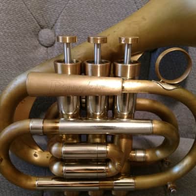 Brasspire P7 Upturned Bell Brushed Pocket Trumpet image 6