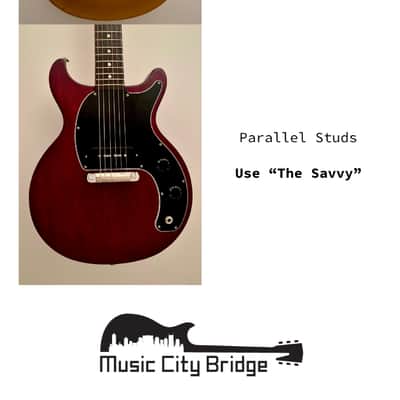 "The Savvy" - Intonated wraparound tailpiece (Polished Nickel) image 7