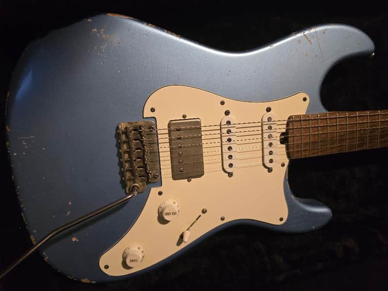 Friedman Vintage S Stratocaster 2019- Blue Nitro Relic image 1
