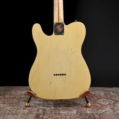 Mario Martin T-Style - Nocaster Blonde - Med Relic, AAA Flame Maple Neck. Mojo P.A.B / Bigsby Pup. NEW, (Authorized Dealer) image 7