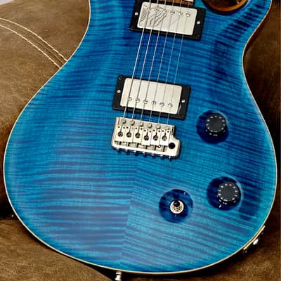 PRS (Mint)  Custom 22 Artist Grade 🎨  2007 - Blue Mateo image 10