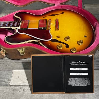 2022 Gibson Custom 1959 ES-355 VOS Left Handed - Vintage Sunburst image 8