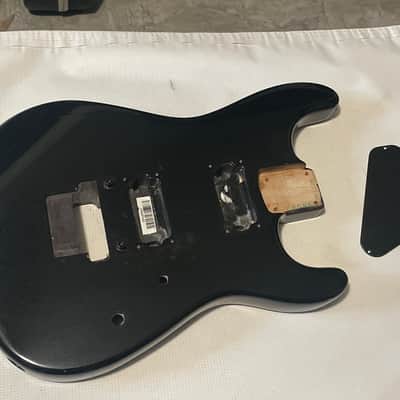 2008 Charvel USA San Dimas Black 2H Strat Shaped Guitar Body Floyd Ready