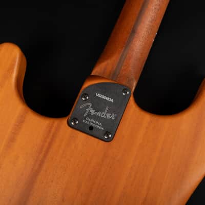 2020 Fender American Acoustasonic Stratocaster - Transparent Sonic Blue | USA Thinline Hollowbody Hybrid Electro Acoustic Guitar Fishman Pickup 2.39kg | CoA image 11
