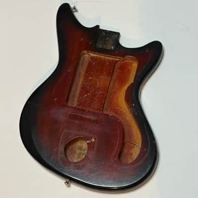 Sorrento Kingston Vintage 60s Red Sunburst Solid Body - Nitrocellulose image 1