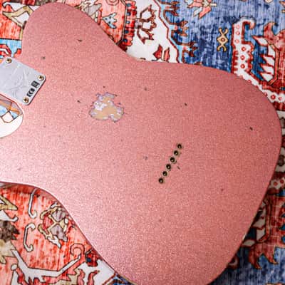 FENDER USA Custom Shop Ltd '61 Reissue Telecaster Relic "Champagne Sparkle + Rosewood" (2022) image 19
