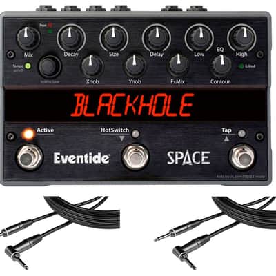 Eventide Space + 2x Gator 20' RA Instrument Cable image 1