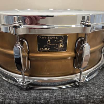 Tama SC145A40 Stewart Copeland Signature 40th Anniversary 14x5" Snare Drum 2021 - Present - Antique Brass image 2