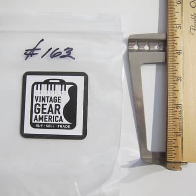 Harmony & Silvertone Flat Top Guitar Tailpiece Authentic Vintage Part Circa-1950s-1960s-Chrome image 6