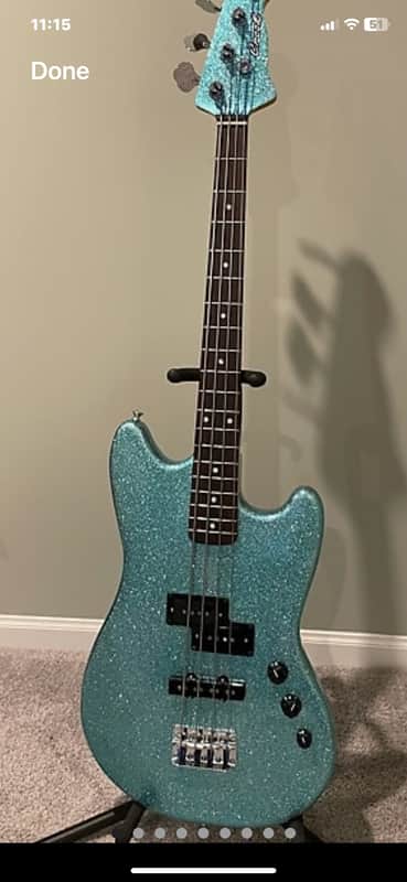 Ocean spray metal flake crook custom guitars electric bass guitars image 1