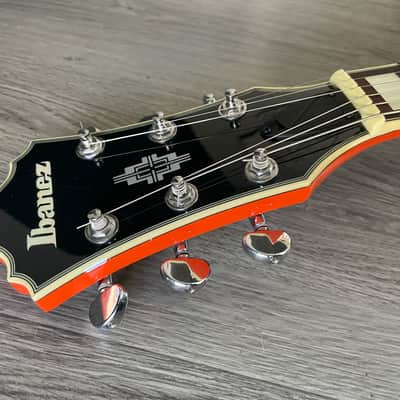 Ibanez AGR63 Hollow Body Electric guitar w/ Bigsby, Vibramate & Gigbag - Gretsch Orange - Gibson wiring harness UPGRADE image 18
